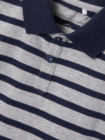 NAME IT Polo Bluse Otis Grey Melange